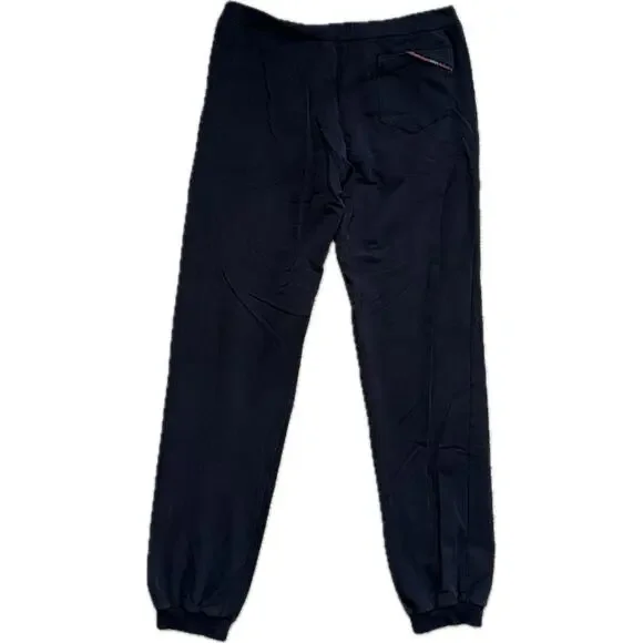gucci black jogger sweatpants w/ zipper pockets & back logo trim - Picture 2 of 5